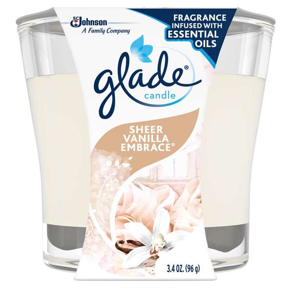 Glade Glade Sheer Vanilla Embrace Candle 3.4 oz., PK6 76959